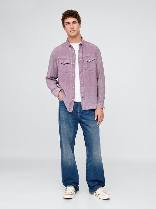 Image number 2 showing, 100% Linen Classic Shirt