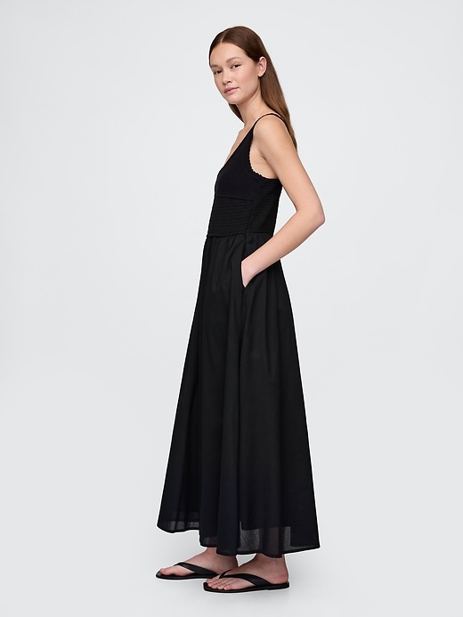 Image number 3 showing, Crochet Mixed Media Maxi Dress