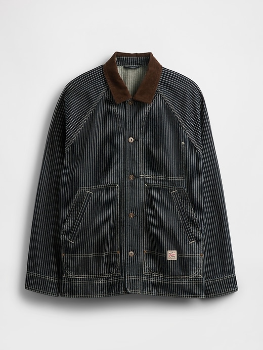 Denim Stripe Chore Jacket