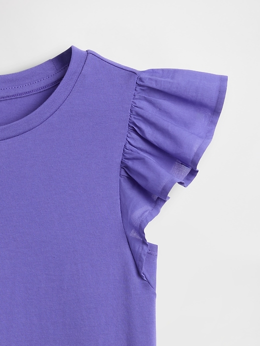 Image number 4 showing, Kids Flutter-Sleeve T-Shirt