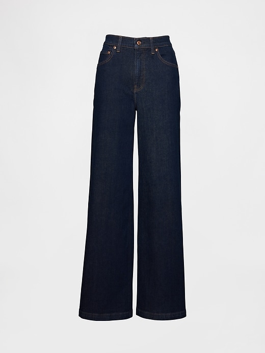 Image number 7 showing, High Rise Stride Wide-Leg Jeans