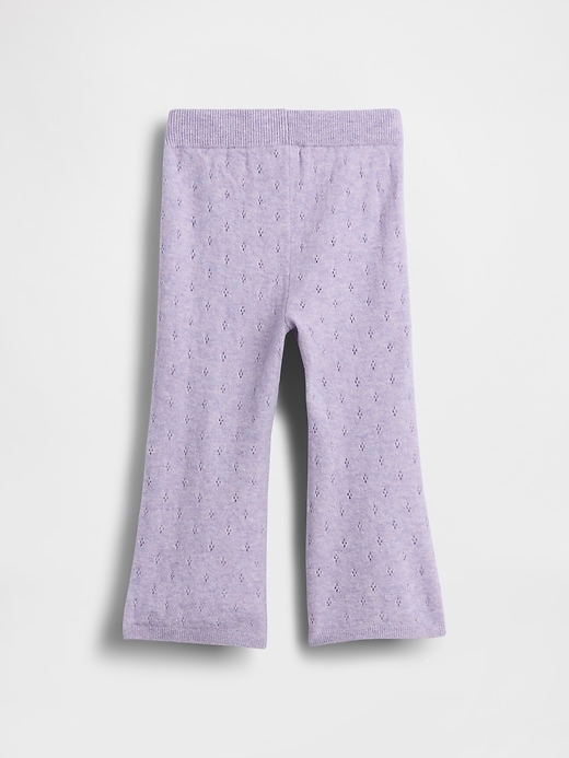 Image number 3 showing, Baby & Toddler CashSoft Pointelle Flare Pants