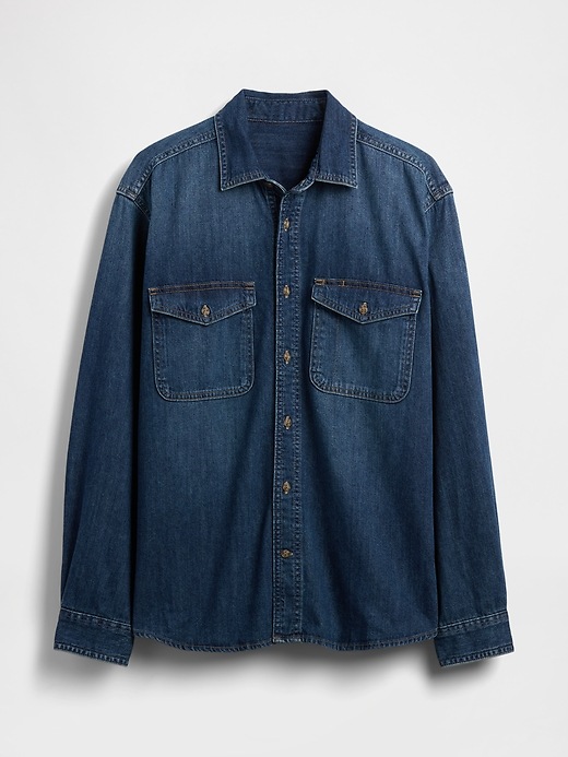 Image number 5 showing, Denim Relaxed Shirt