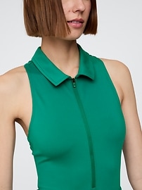 Image number 3 showing, GapFit Power Zip Polo Dress