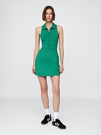 Image number 1 showing, GapFit Power Zip Polo Dress