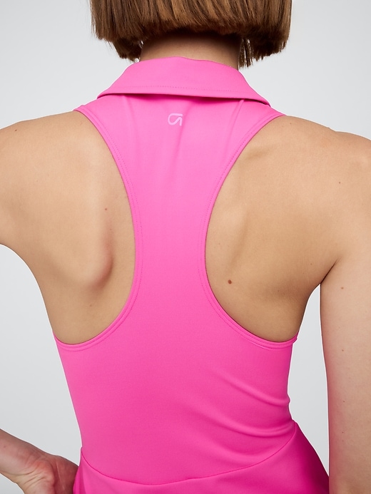 Image number 3 showing, GapFit Power Zip Polo Dress