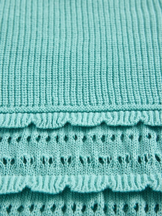 Image number 5 showing, Kids Scalloped Mixed-Stitch Sweater