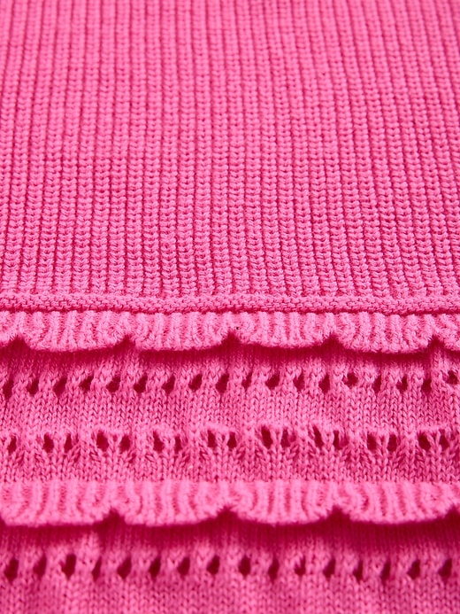 L'image numéro 5 présente Chandail festonné à mailles variées pour Enfant