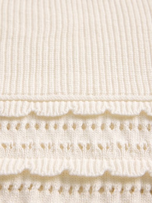 L'image numéro 5 présente Chandail festonné à mailles variées pour Enfant