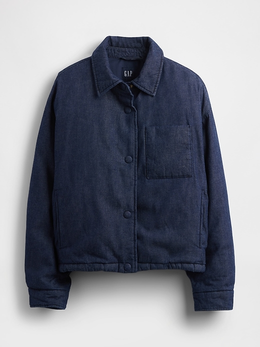 Image number 6 showing, Denim Puffer Jacket