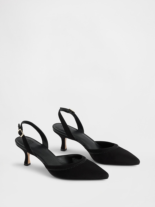 Image number 2 showing, Slingback Kitten Heels
