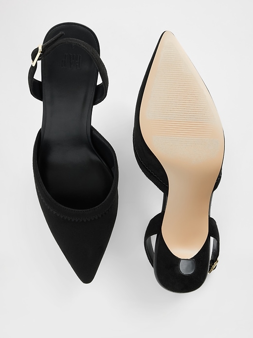 Image number 3 showing, Slingback Kitten Heels