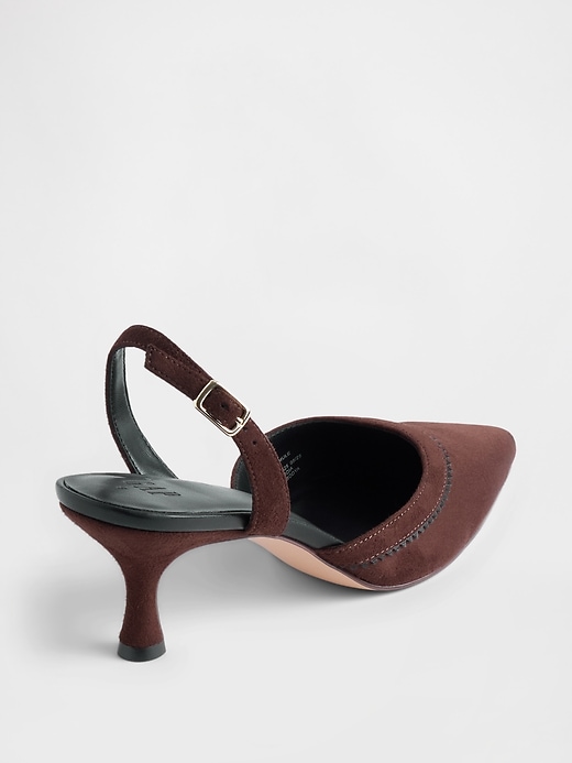 Image number 4 showing, Slingback Kitten Heels