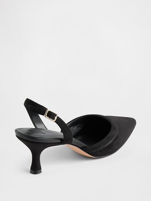 Image number 4 showing, Slingback Kitten Heels