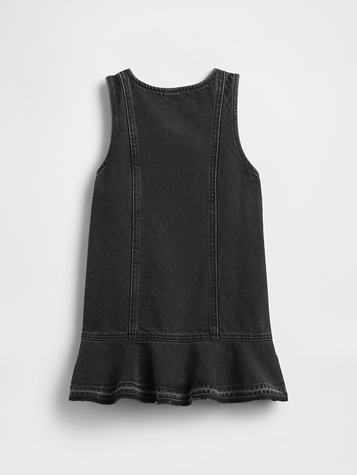 Image number 3 showing, Baby & Toddler Denim Peplum Hem Dress