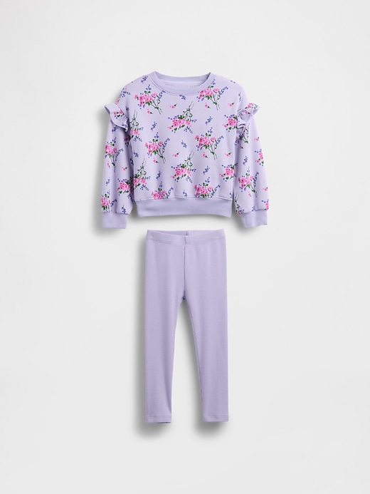 L'image numéro 2 présente Ensemble avec chandail et legging en coton ouaté pour Bébé et Tout-petit