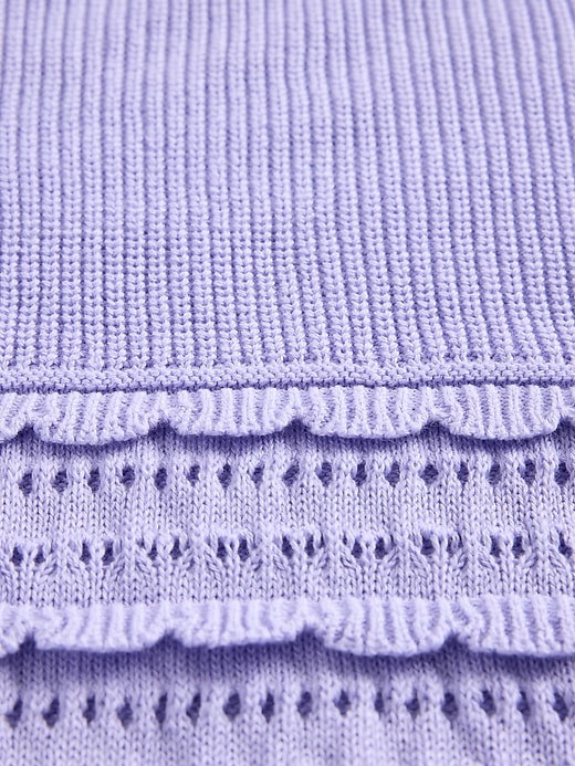 L'image numéro 5 présente Chandail festonné à mailles variées pour Enfant