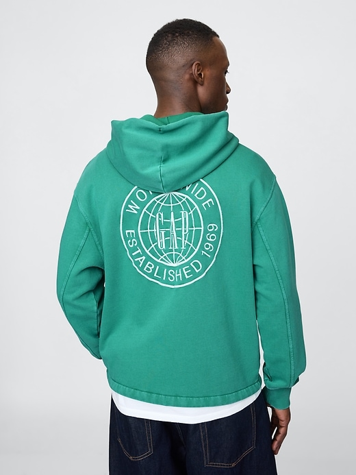 Image number 1 showing, Gap Heavyweight French Terry Logo Hoodie