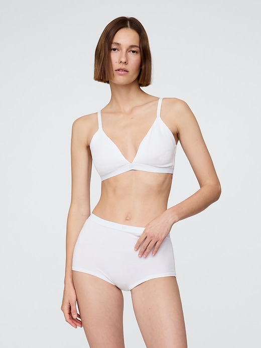 Image number 1 showing, Organic Stretch Cotton Triangle Bra