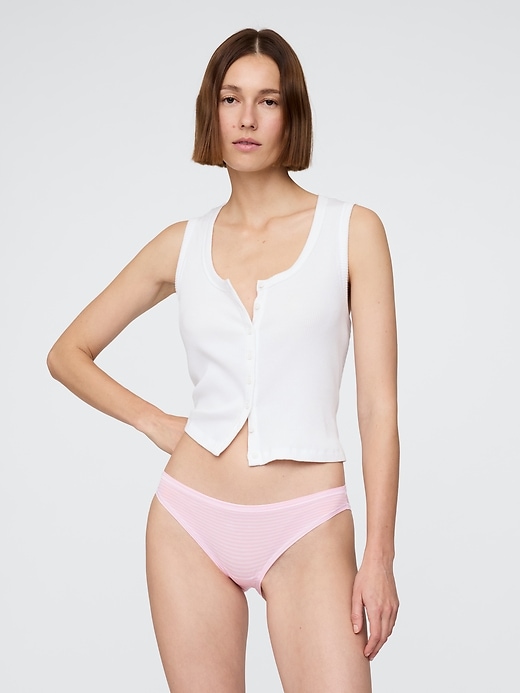 L'image numéro 1 présente Culotte bikini respirante