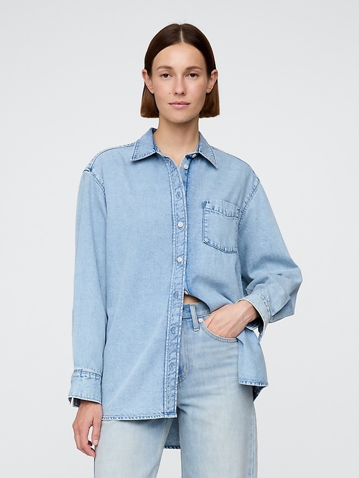 Image number 1 showing, UltraSoft Denim Big Shirt