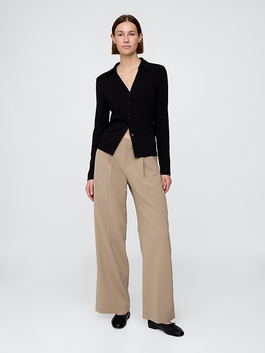 Image number 1 showing, 365 Low Rise Pleated Wide-Leg Trousers