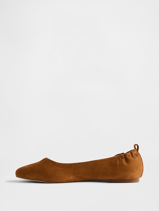 Image number 5 showing, Vegan Suede Ballet Flats