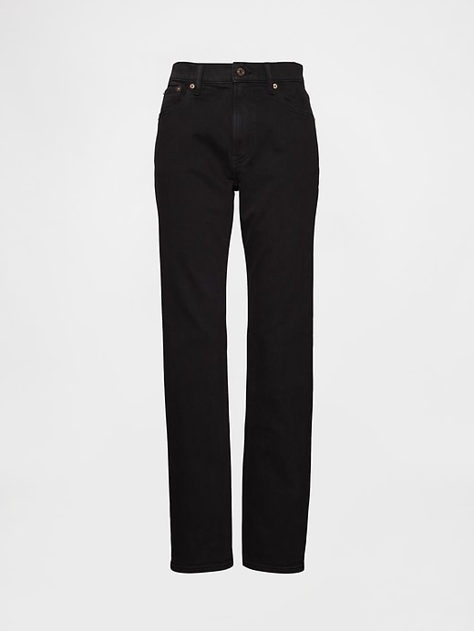 L'image numéro 7 présente Jean droit années 90 à taille haute