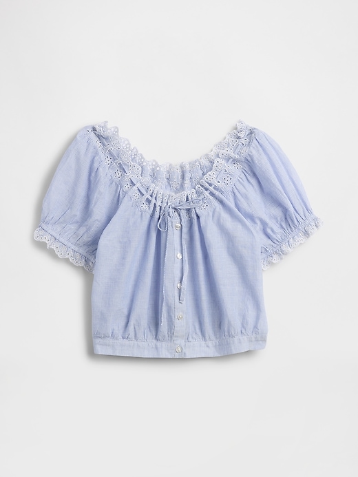 Image number 7 showing, Eyelet Crop Top