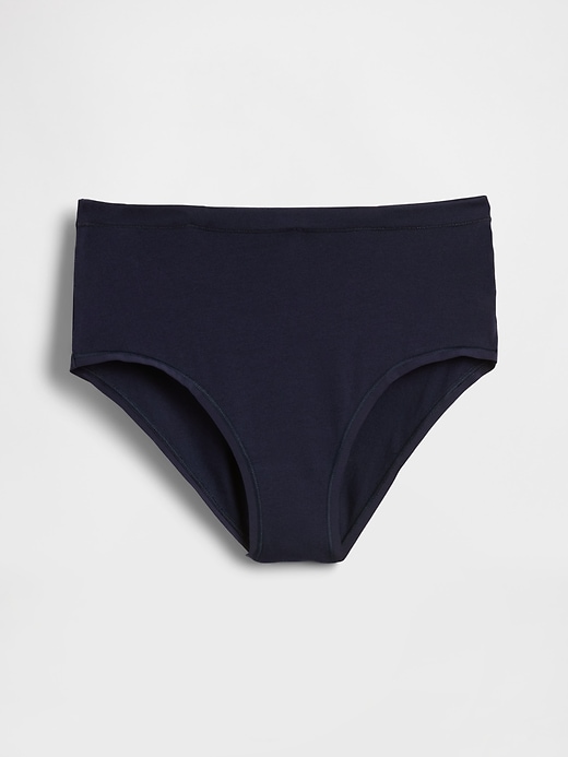 Image number 4 showing, Organic Stretch Cotton High Rise Bikini