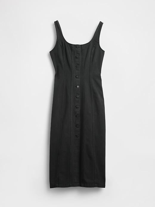 Image number 5 showing, Seamed Button-Front Midi Dress