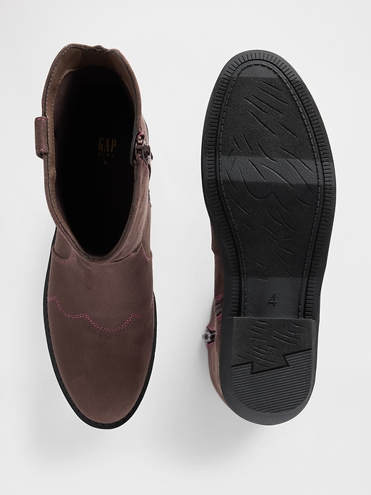 Image number 3 showing, Kids Vegan Leather Western Boots