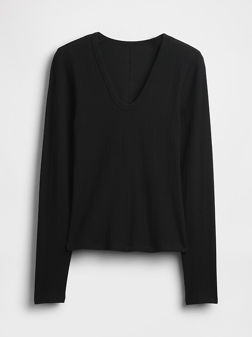 Image number 5 showing, Sheer Modern Rib T-Shirt