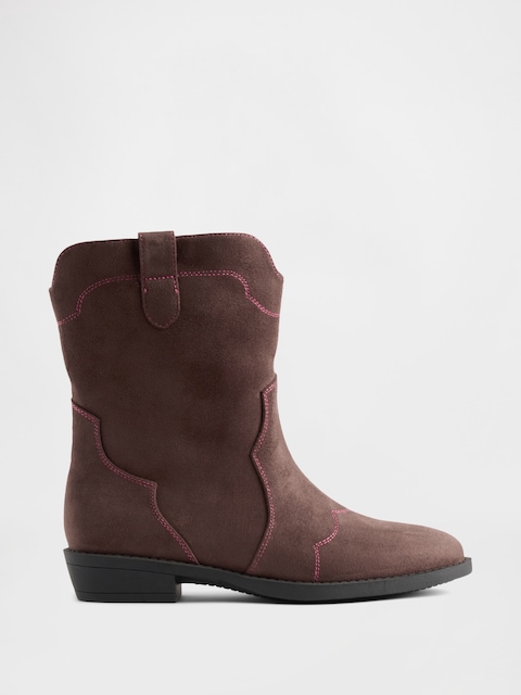 Kids Vegan Leather Western Boots