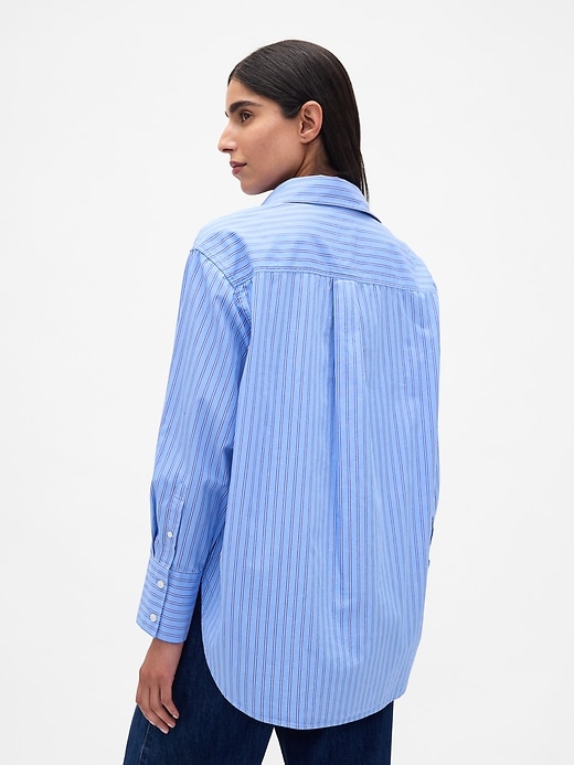 Image number 3 showing, Organic Cotton Poplin Big Shirt