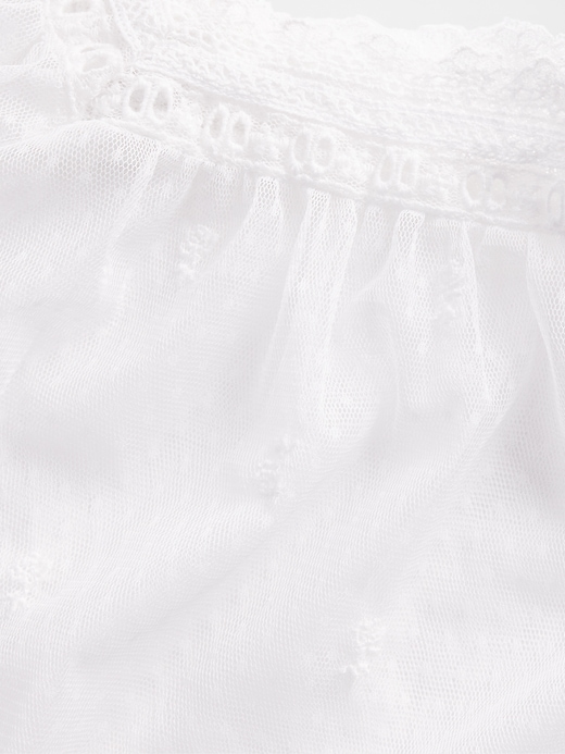 Image number 5 showing, Sheer Tulle Embroidered Top