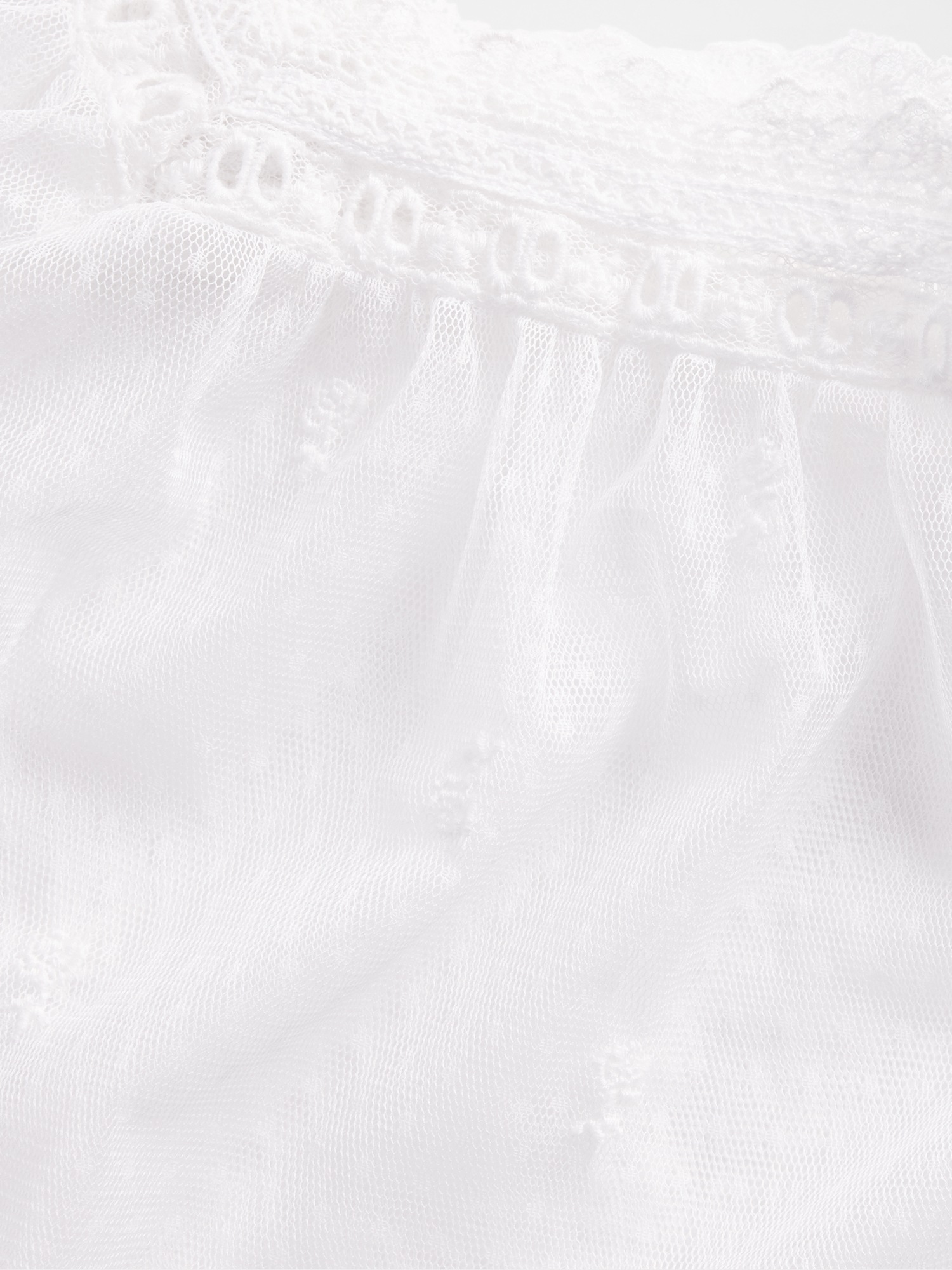 L'image numéro 5 présente Haut brodé en tulle transparent