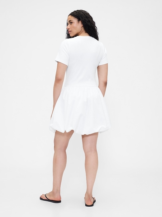 Image number 6 showing, Modern Mixed Media Bubble Mini Dress