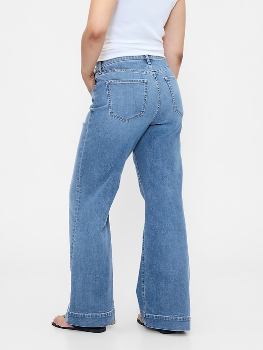 Image number 6 showing, High Rise Relaxed Flare Jeans