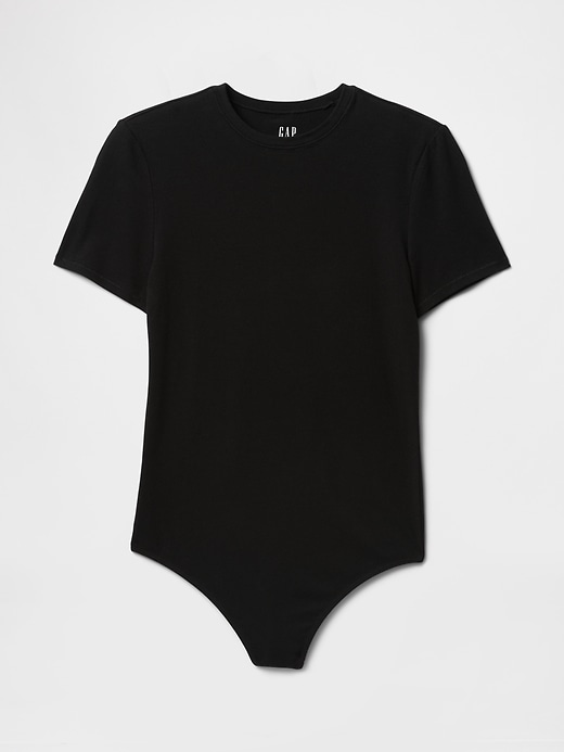 Image number 1 showing, CloseKnit Jersey T-Shirt Thong Bodysuit