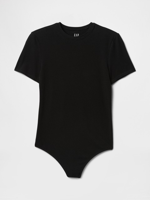 JUSTAUCORPS TANGA MOULANT À MANCHES COURTES EN JERSEY