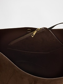 Image number 4 showing, Vegan Suede Bucket Bag