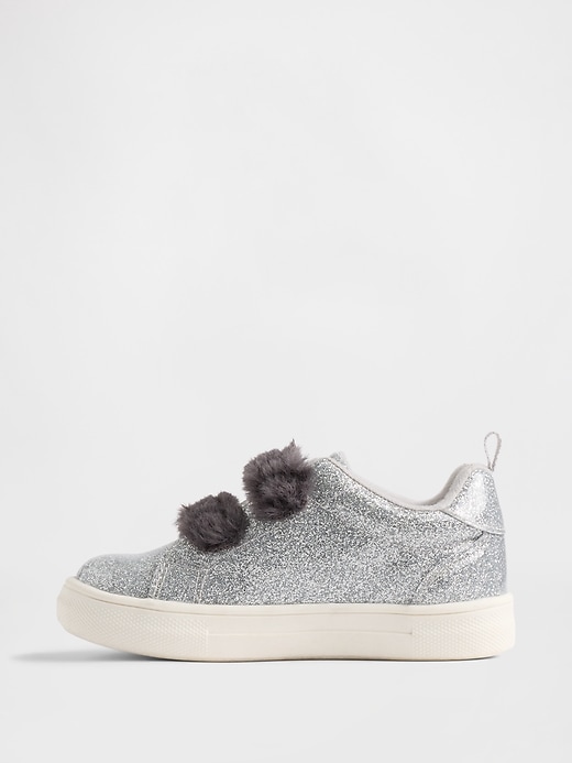 Image number 5 showing, Toddler Vegan Fur Glitter Sneakers