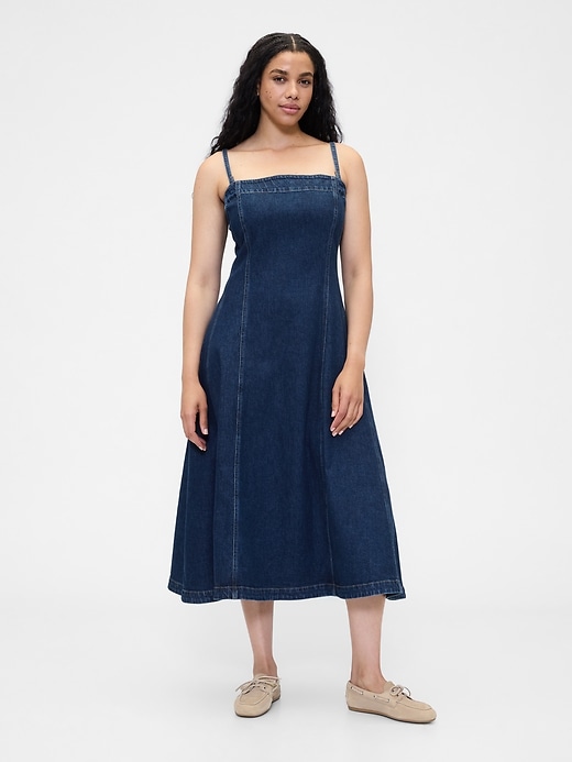 Image number 5 showing, Denim Midi Dress