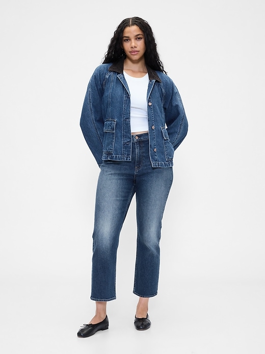 Image number 5 showing, High Rise '90s Slim Straight Crop Jeans