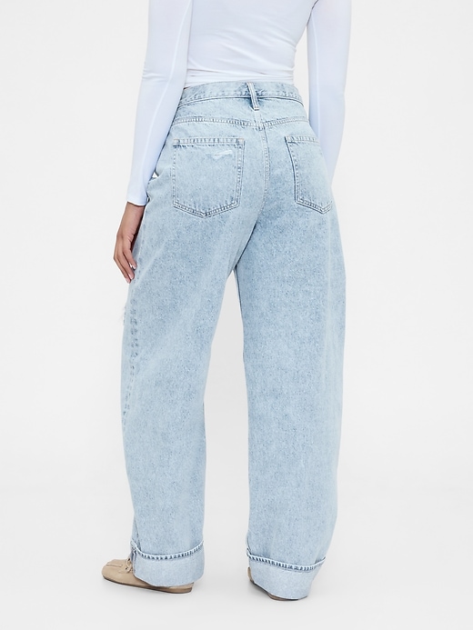 Image number 6 showing, High Rise Barrel Jeans