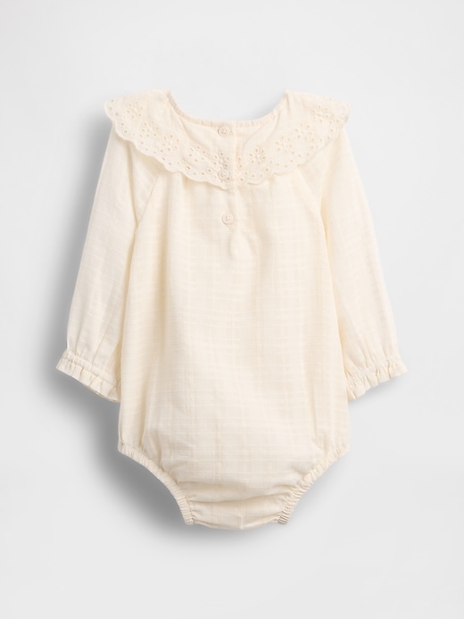 Image number 2 showing, Baby Eyelet Collar Bubble Bodysuit