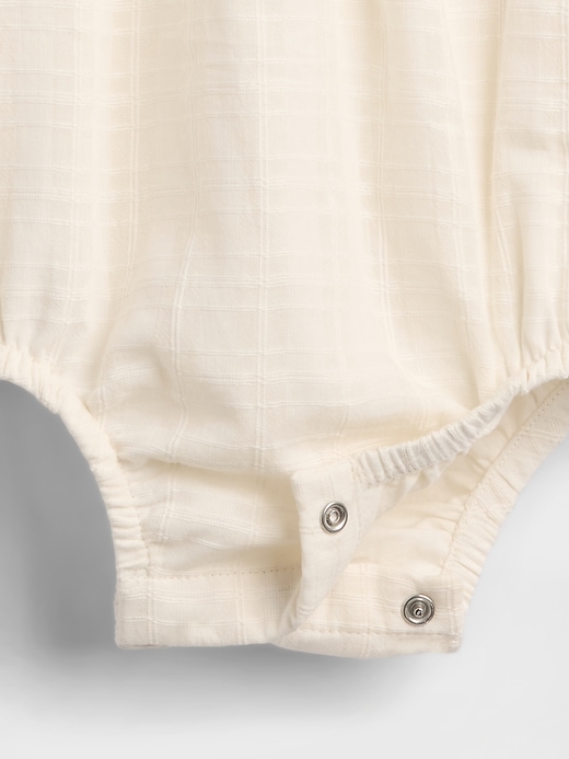 Image number 4 showing, Baby Eyelet Collar Bubble Bodysuit