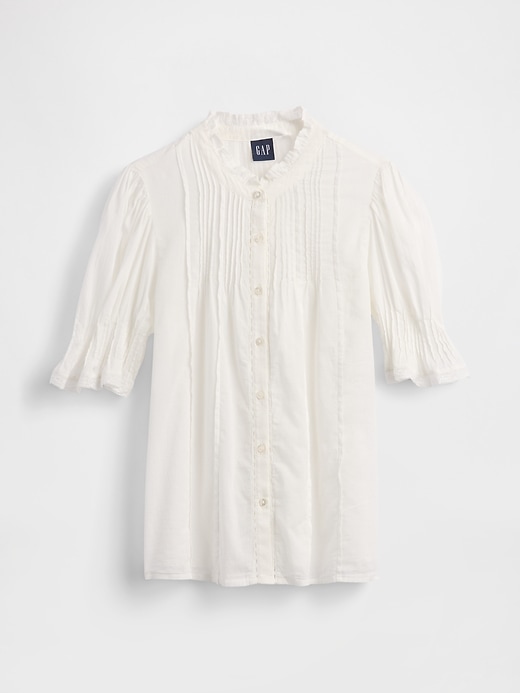 Image number 5 showing, Ruffle Pintuck Shirt