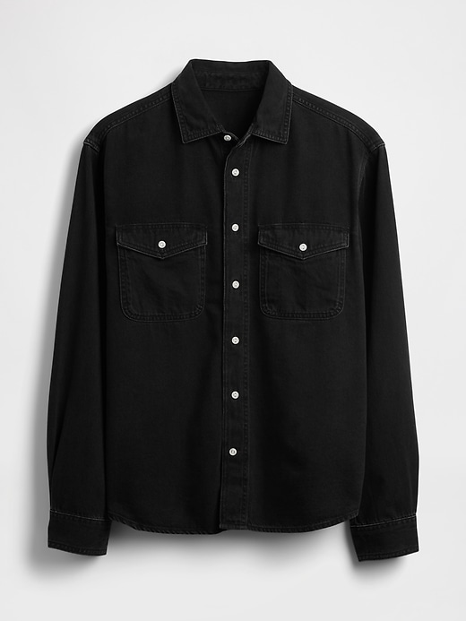 Image number 5 showing, UltraSoft Denim Relaxed Shirt